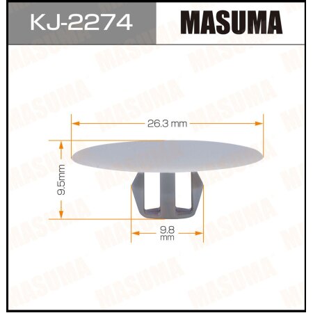 Клипса пластиковая Masuma, KJ-2274