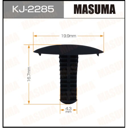 Клипса пластиковая Masuma, KJ-2285