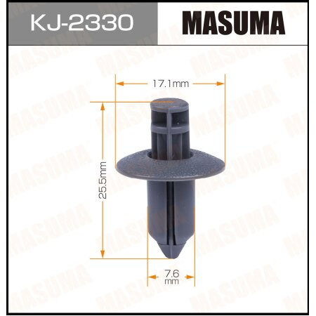 Клипса пластиковая Masuma, KJ-2330