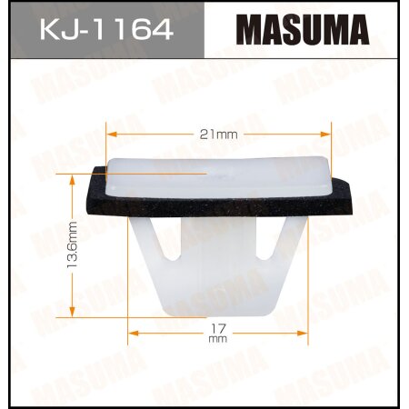 Клипса пластиковая Masuma, KJ-1164
