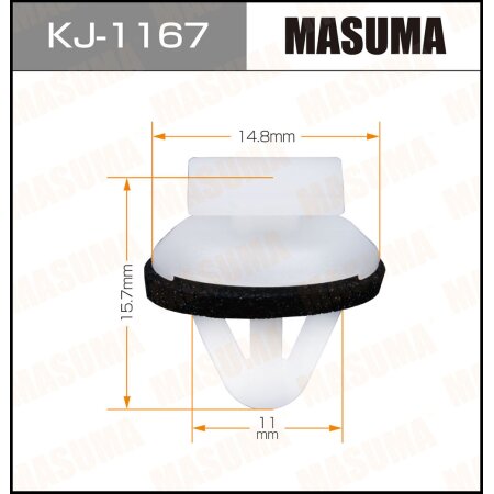 Клипса пластиковая Masuma, KJ-1167