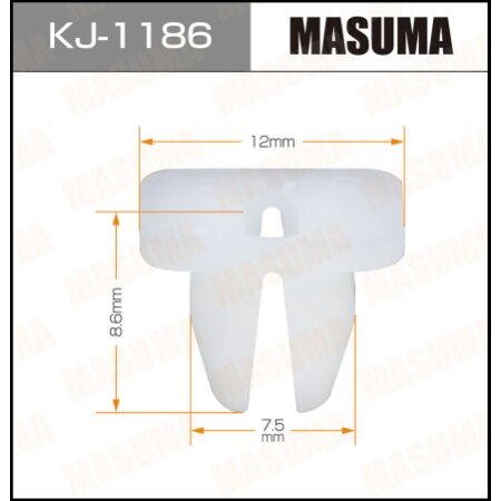 Клипса пластиковая Masuma, KJ-1186