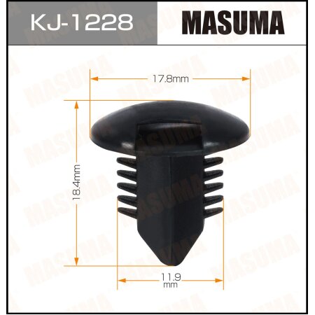 Клипса пластиковая Masuma, KJ-1228