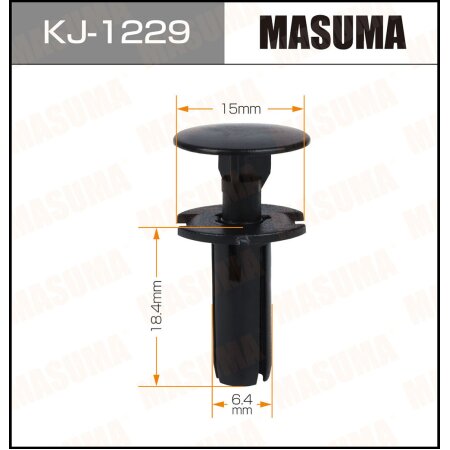 Клипса пластиковая Masuma, KJ-1229