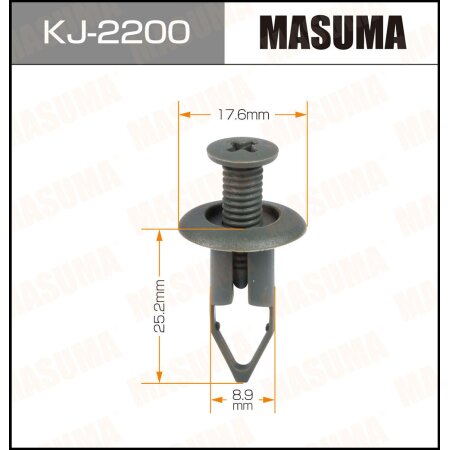 Клипса пластиковая Masuma, KJ-2200