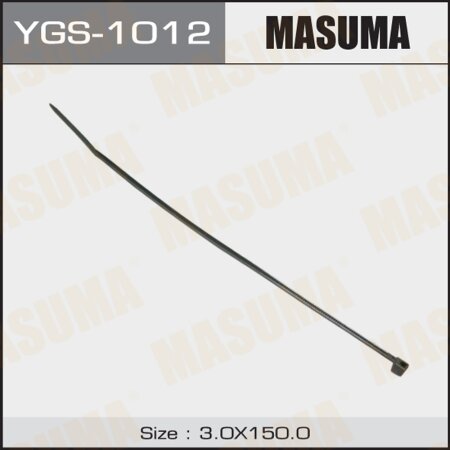 Хомут пластиковый MASUMA черный 3х150 (уп.100шт), YGS-1012