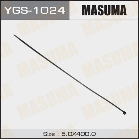 Хомут пластиковый MASUMA черный 5х400 (уп.100шт), YGS-1024