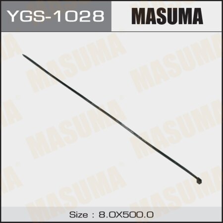 Хомут пластиковый MASUMA черный 8х500 (уп.100шт), YGS-1028