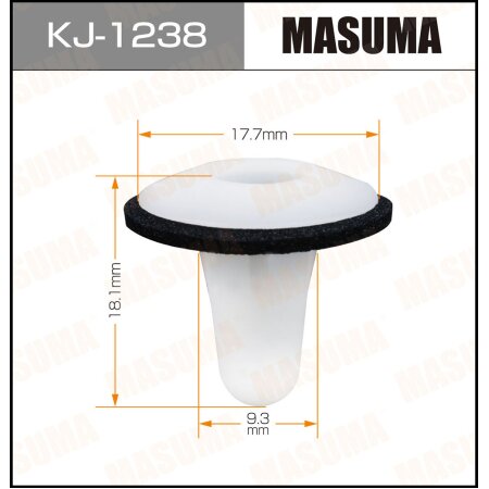 Клипса пластиковая Masuma, KJ-1238