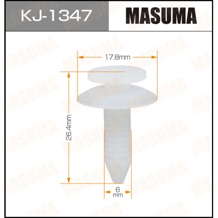 Клипса пластиковая Masuma, KJ-1347
