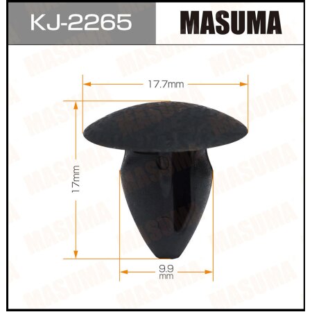 Клипса пластиковая Masuma, KJ-2265