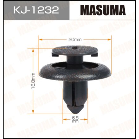 Клипса пластиковая Masuma, KJ-1232
