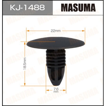 Клипса пластиковая Masuma, KJ-1488