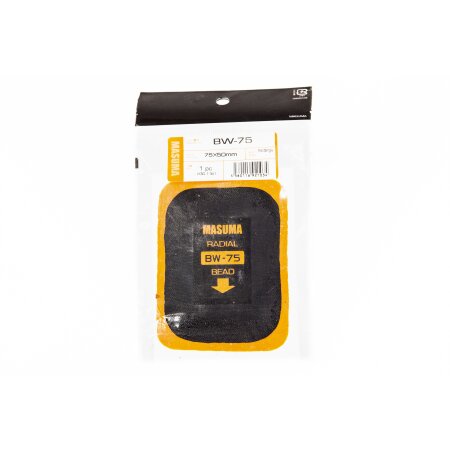 Заплатка кордовая MASUMA для ремонта шин, один слой корда, 50х75mm, BW-75