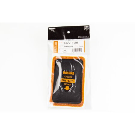 Заплатка MASUMA для ремонта шин, холодная или горячая вулканизация, один слой корда, 80х125mm, BW-125