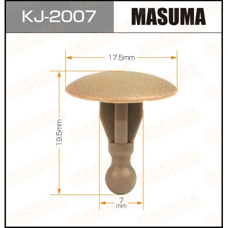 Клипса пластиковая Masuma, KJ-2007