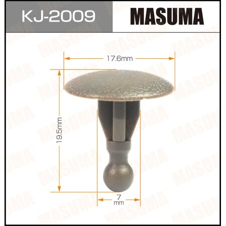 Клипса пластиковая Masuma, KJ-2009
