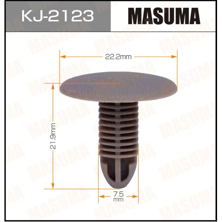 Клипса пластиковая Masuma, KJ-2123