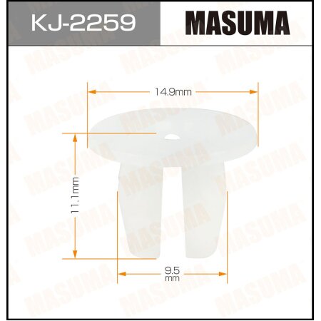 Клипса пластиковая Masuma, KJ-2259