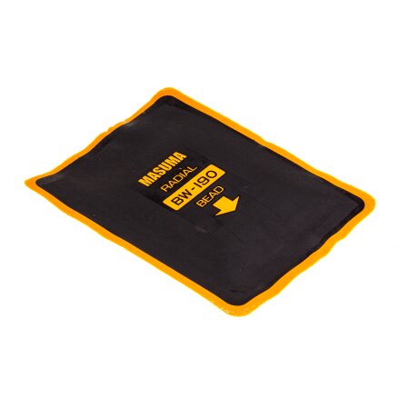 Заплатка MASUMA для ремонта шин, холодная или горячая вулканизация, 10 слоев корда, 130x190mm., BW-190