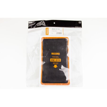 Заплатка MASUMA для ремонта шин, холодная или горячая вулканизация, один слой корда, 125х215mm, BW-215