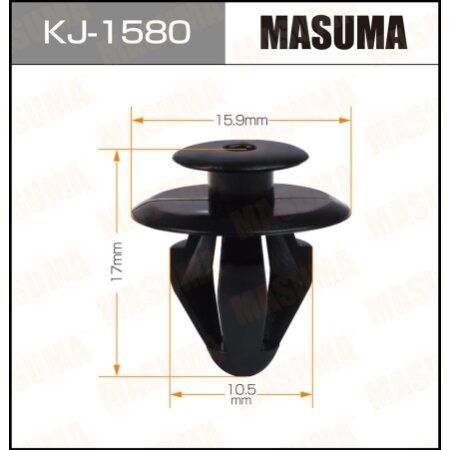 Клипса пластиковая Masuma, KJ-1580