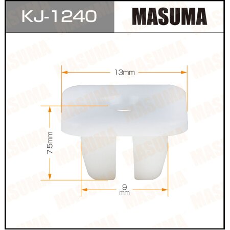 Клипса пластиковая Masuma, KJ-1240
