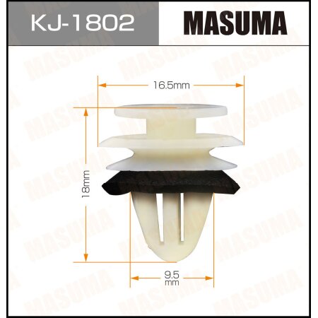 Клипса пластиковая Masuma, KJ-1802