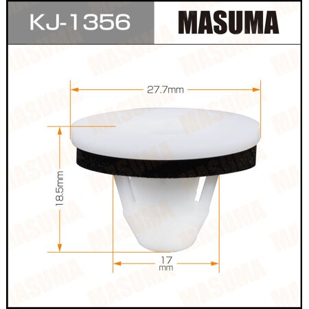 Клипса пластиковая Masuma, KJ-1356