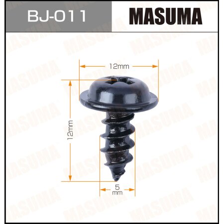 Саморез MASUMA 5x12мм, набор 15шт, BJ-011