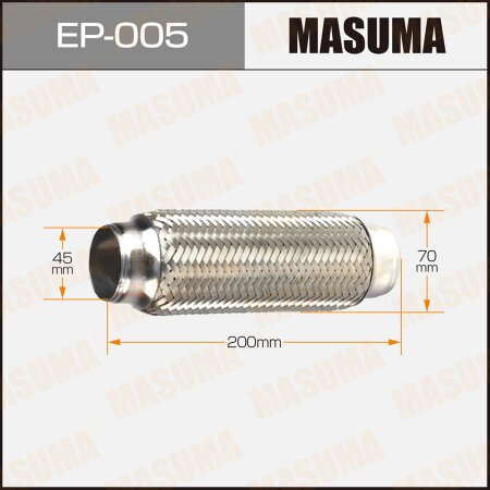 Гофра глушителя Masuma 2-х слойная 45x200, EP-005