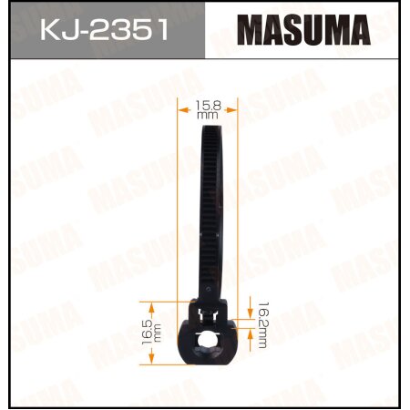 Клипса пластиковая Masuma, KJ-2351
