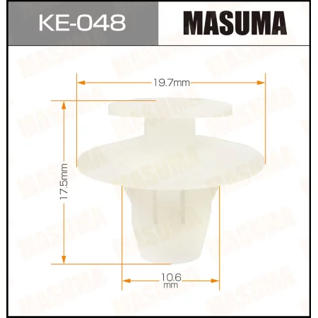 Клипса пластиковая Masuma, KE-048