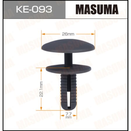 Клипса пластиковая Masuma, KE-093
