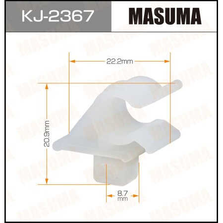 Клипса пластиковая Masuma, KJ-2367