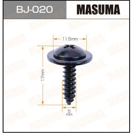 Саморез MASUMA 5x17мм, набор 10шт, BJ-020