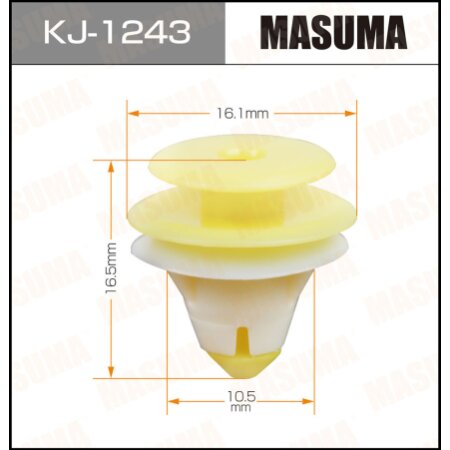 Клипса пластиковая Masuma, KJ-1243