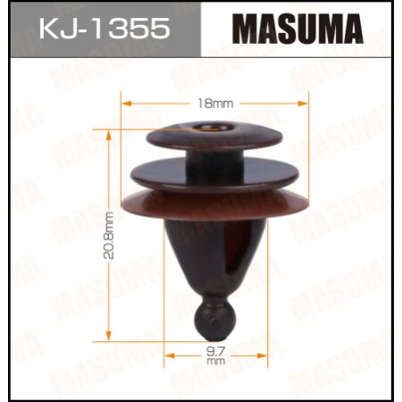 Клипса пластиковая Masuma, KJ-1355