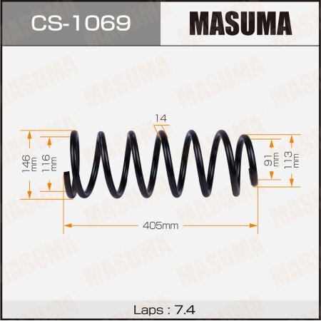 Пружина подвески Masuma, CS-1069