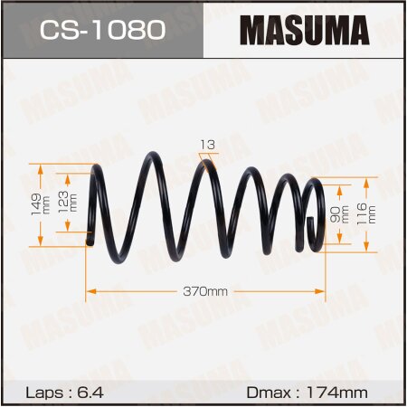 Пружина подвески Masuma, CS-1080