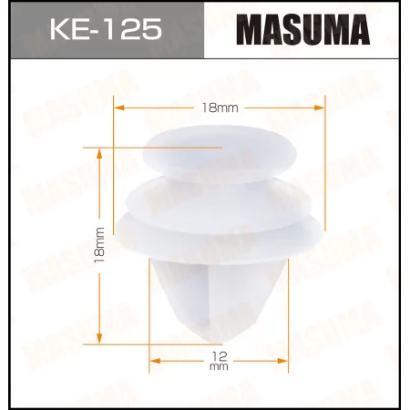 Клипса пластиковая Masuma, KE-125