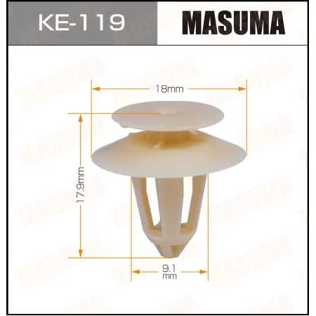 Клипса пластиковая Masuma, KE-119