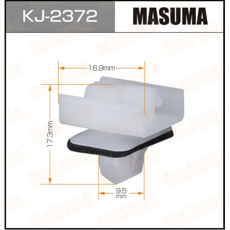 Клипса пластиковая Masuma, KJ-2372
