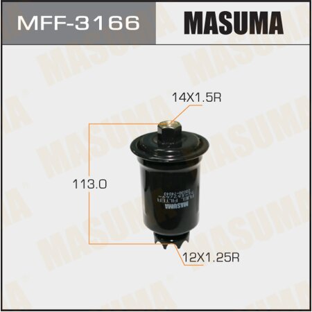 MASUMA MFF-3166, Фильтр топливный Masuma. Бренд автозапчастей №1 в России