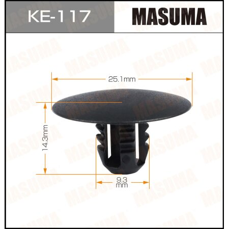 Клипса пластиковая Masuma, KE-117