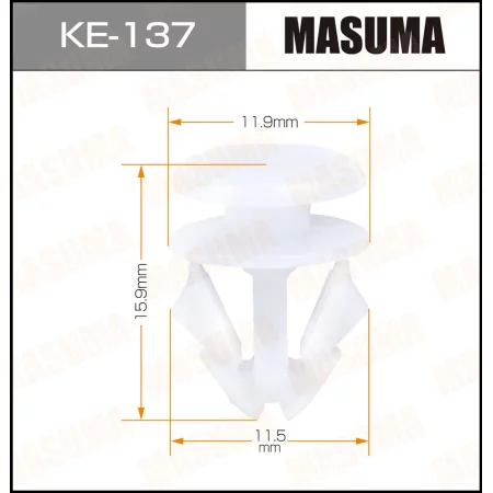 Клипса пластиковая Masuma, KE-137