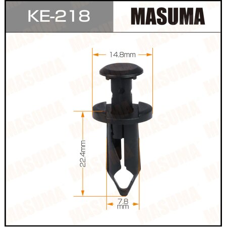 Клипса пластиковая Masuma, KE-218