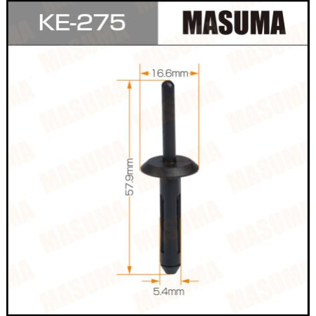 Клипса пластиковая Masuma, KE-275