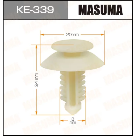 Клипса пластиковая Masuma, KE-339