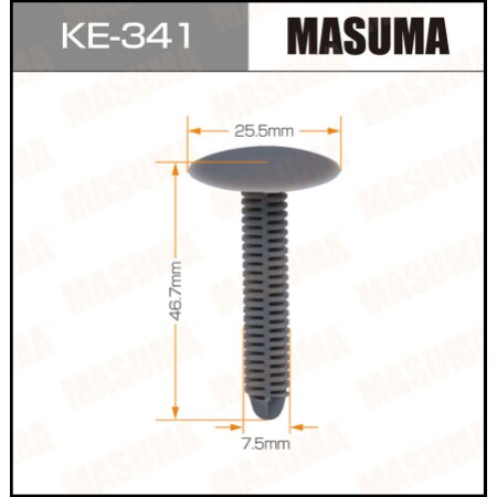 Клипса пластиковая Masuma, KE-341